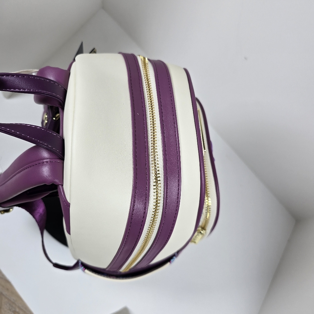 Loungefly Disney Beauty & the Beast Belle Stained Glass Mini Backpack NWT - Picture 3 of 6